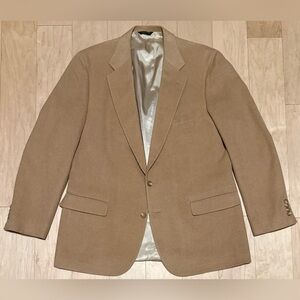 VTG Ralph Lauren Polo University Club Camel Hair Blazer Tan USA Made Men’s 48L*